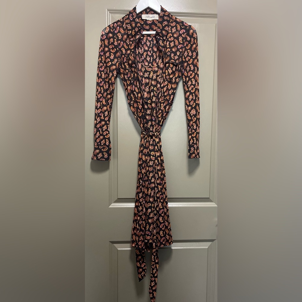 Diane Von Furstenberg long sleeve midi dress